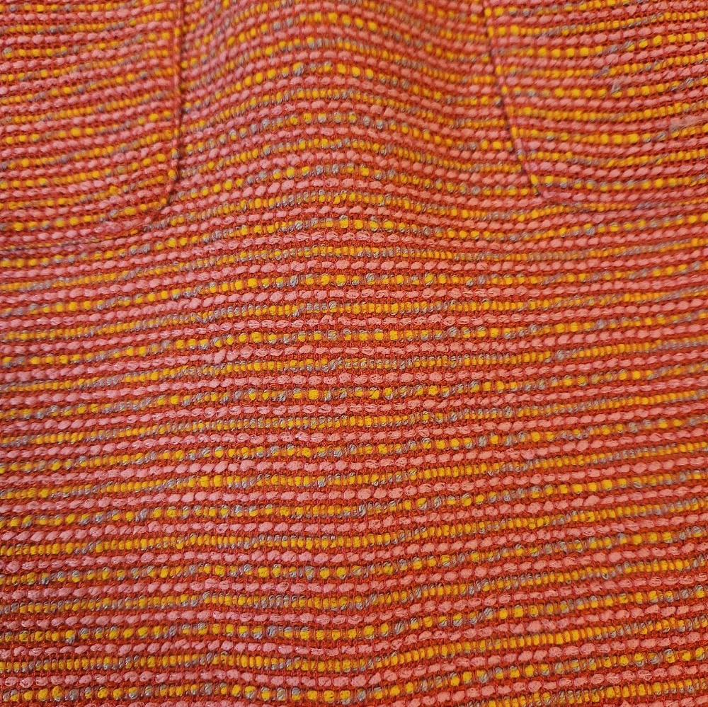 J.CREW Women's Hot Pink Woven Upholstery Textured‎ Mini Skirt Size 12 Colorful